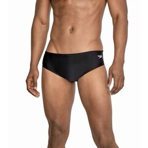 NEW MENS SPEEDO BLACK PRO LT SWIM TEAM COMPETITION SUIT 36 SPANDEX PROLT BRIEF